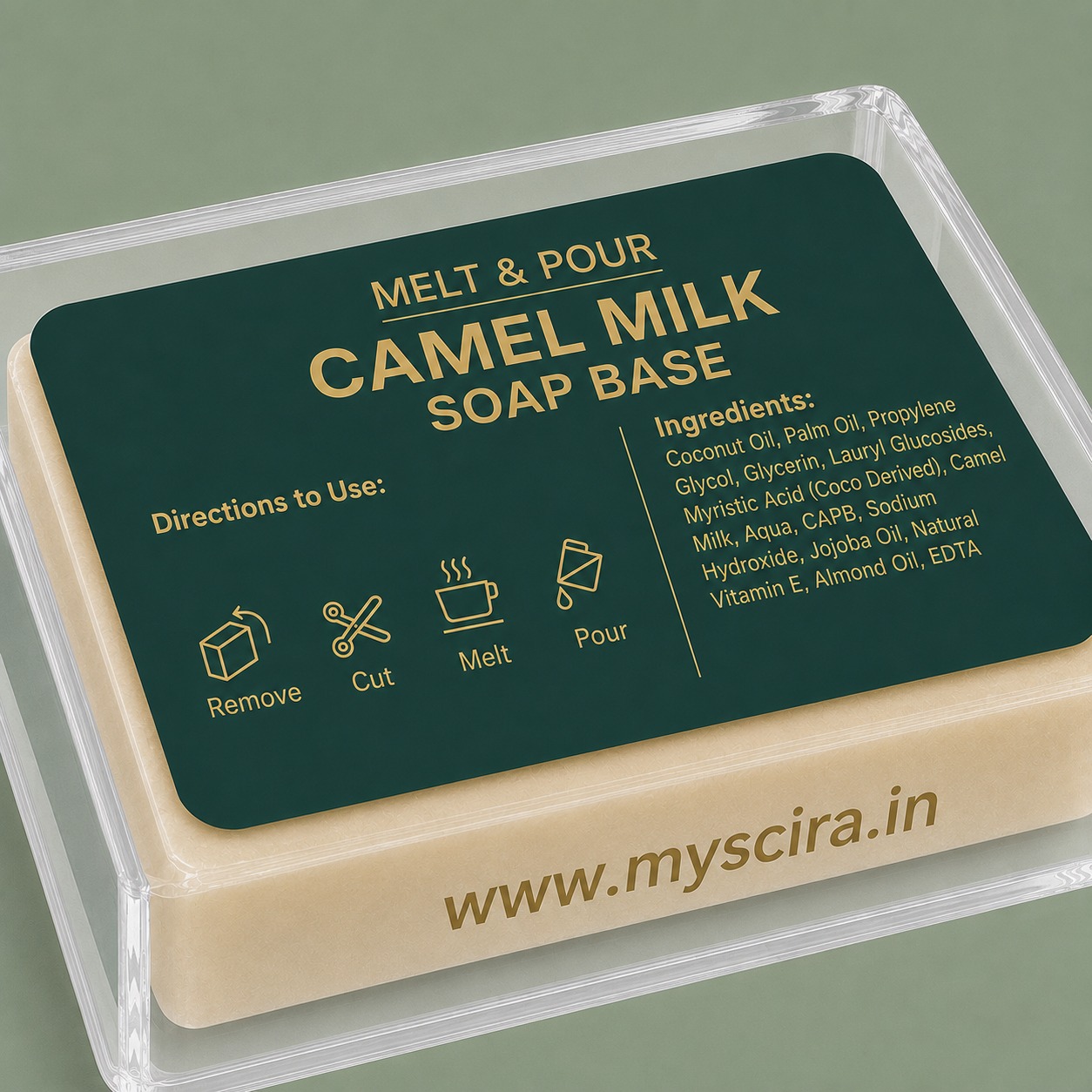 Camel Milk Soap Base – Nourishing & Skin Rejuvenating
