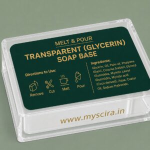 Transparent (Glycerin) Soap Base – Crystal Clear & Customizable
